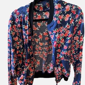 Express floral jacket size S - new without tag